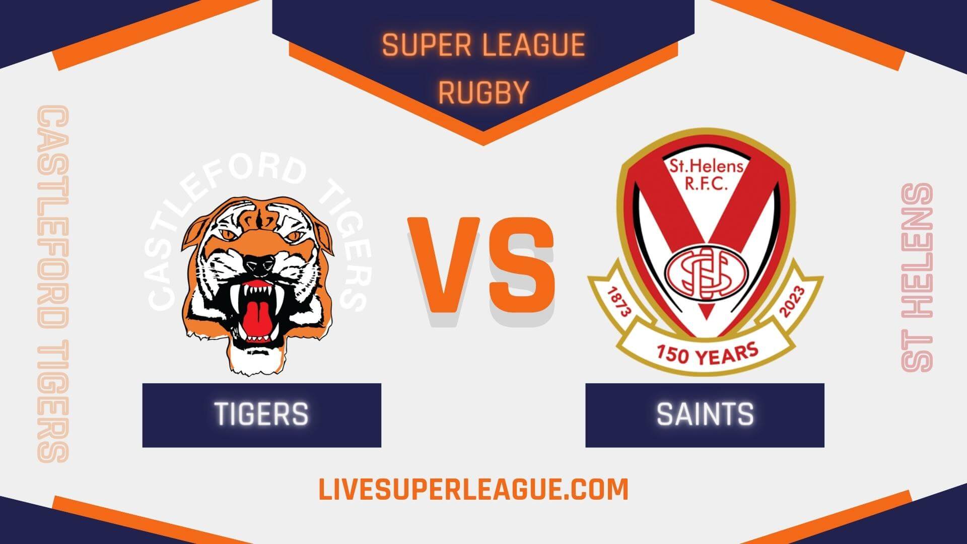 Castleford Tigers Vs St Helens RD 2 Live Stream 2023 | Full Match Replay