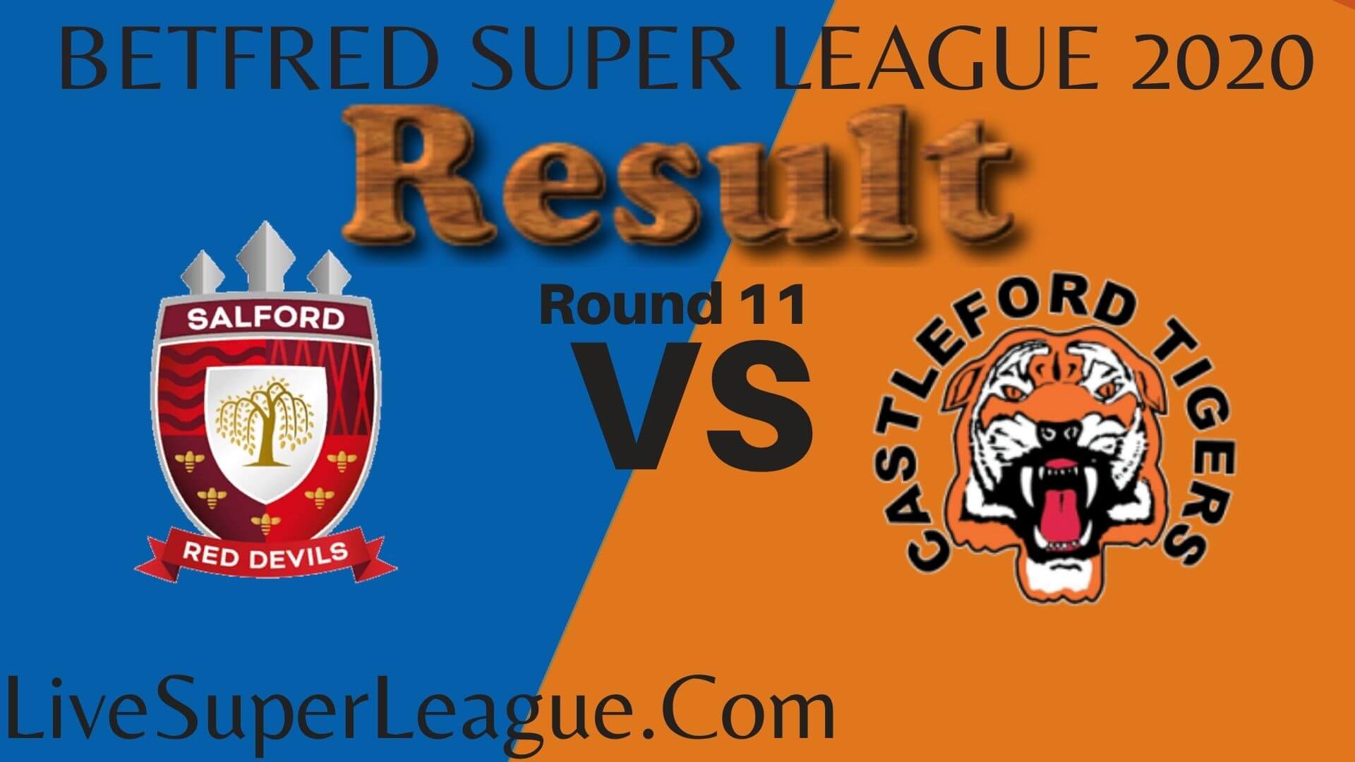 Salford Red vs Castleford Tigers Result 2020 RD 11